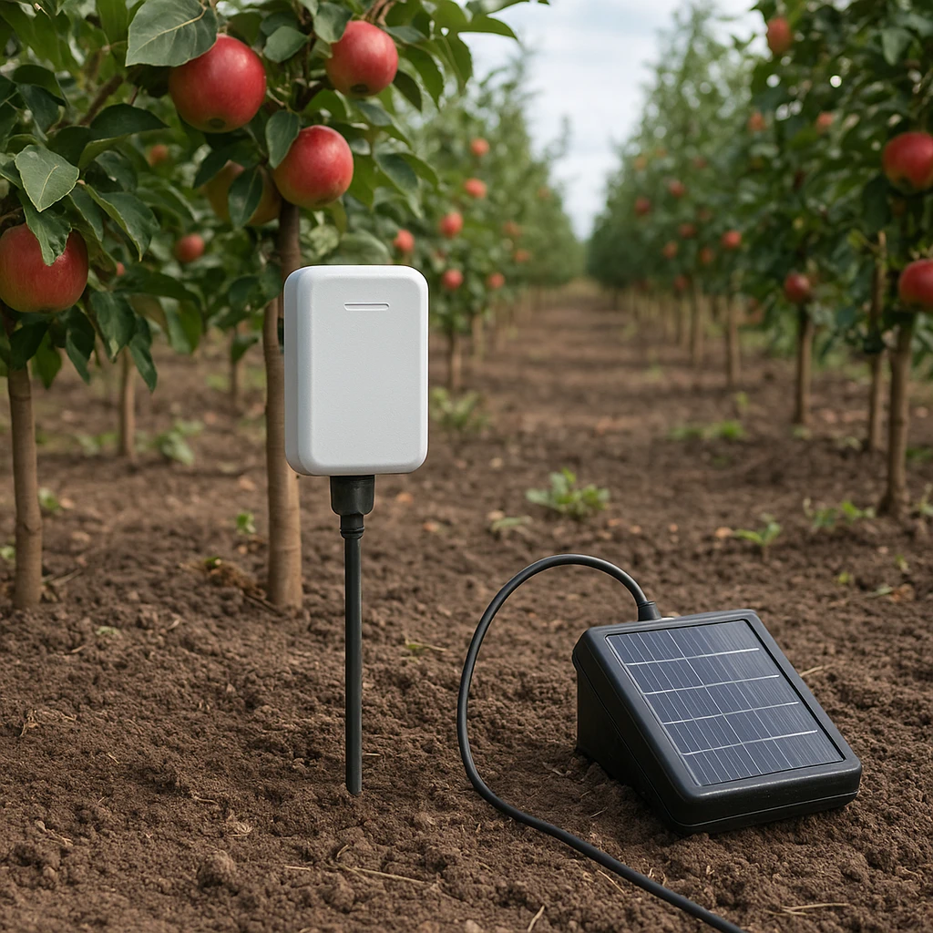 Monitoring wilgotności gleby w sadzie – czujniki i systemy online