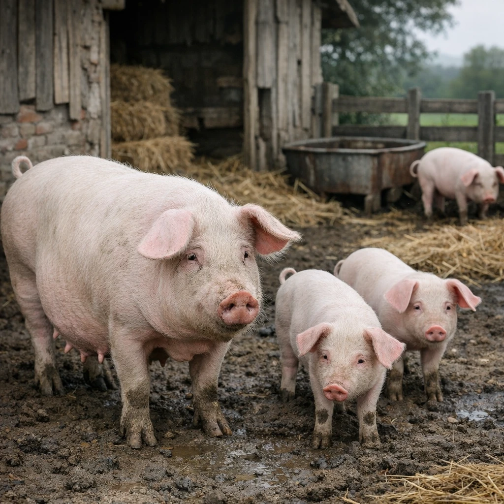 Austrian Landrace – Sus scrofa domesticus – trzoda chlewna