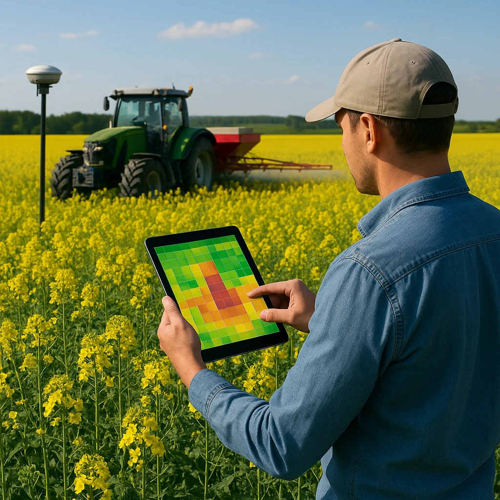 Precyzyjne rolnictwo w uprawie rzepaku – mapy plonów i nawożenie zmienne