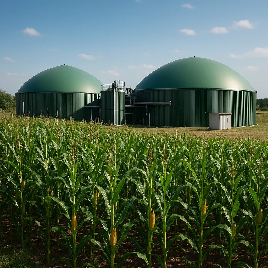 Biogazownie rolnicze a uprawa kukurydzy na substrat