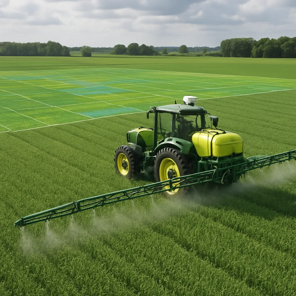 Inteligentne opryskiwacze sterowane mapami pola
