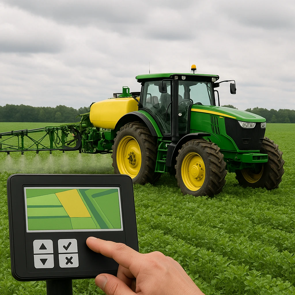 Jak działa automatyczne sterowanie sekcjami w opryskiwaczu?