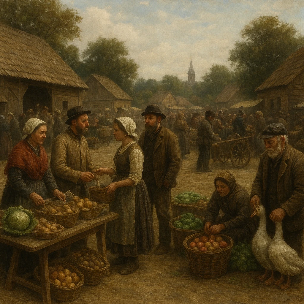 Jak wyglądały targi i jarmarki wiejskie w XIX wieku