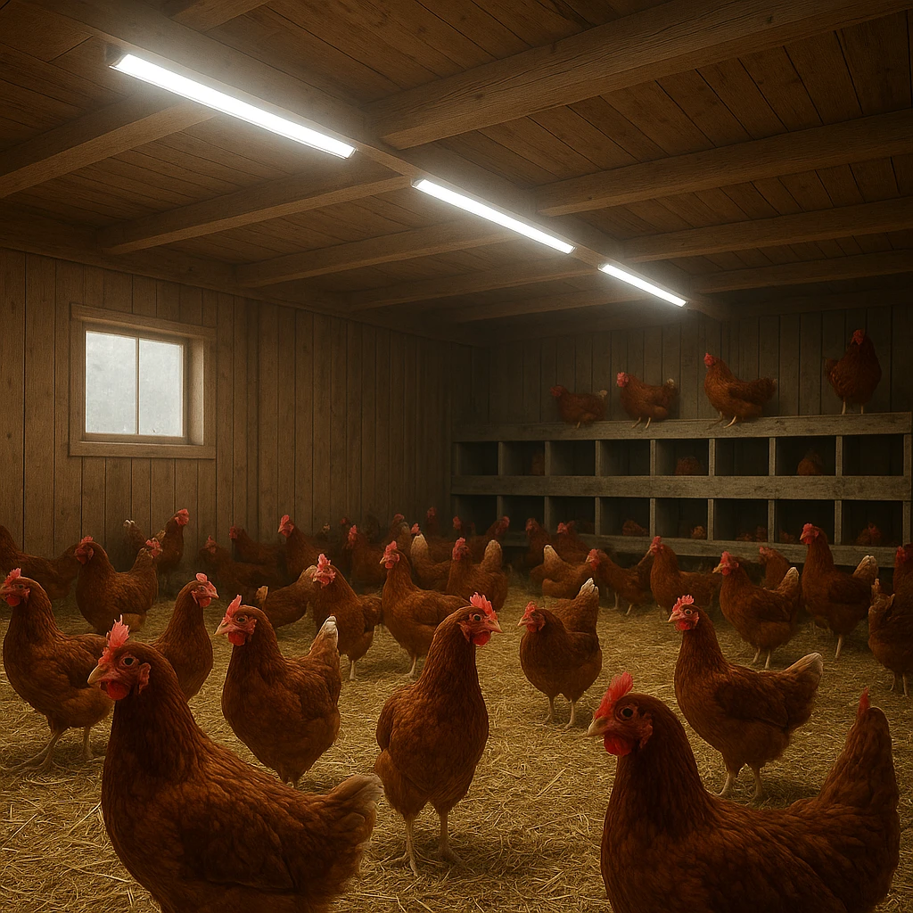 Oświetlenie LED w kurniku – oszczędność i efektywność