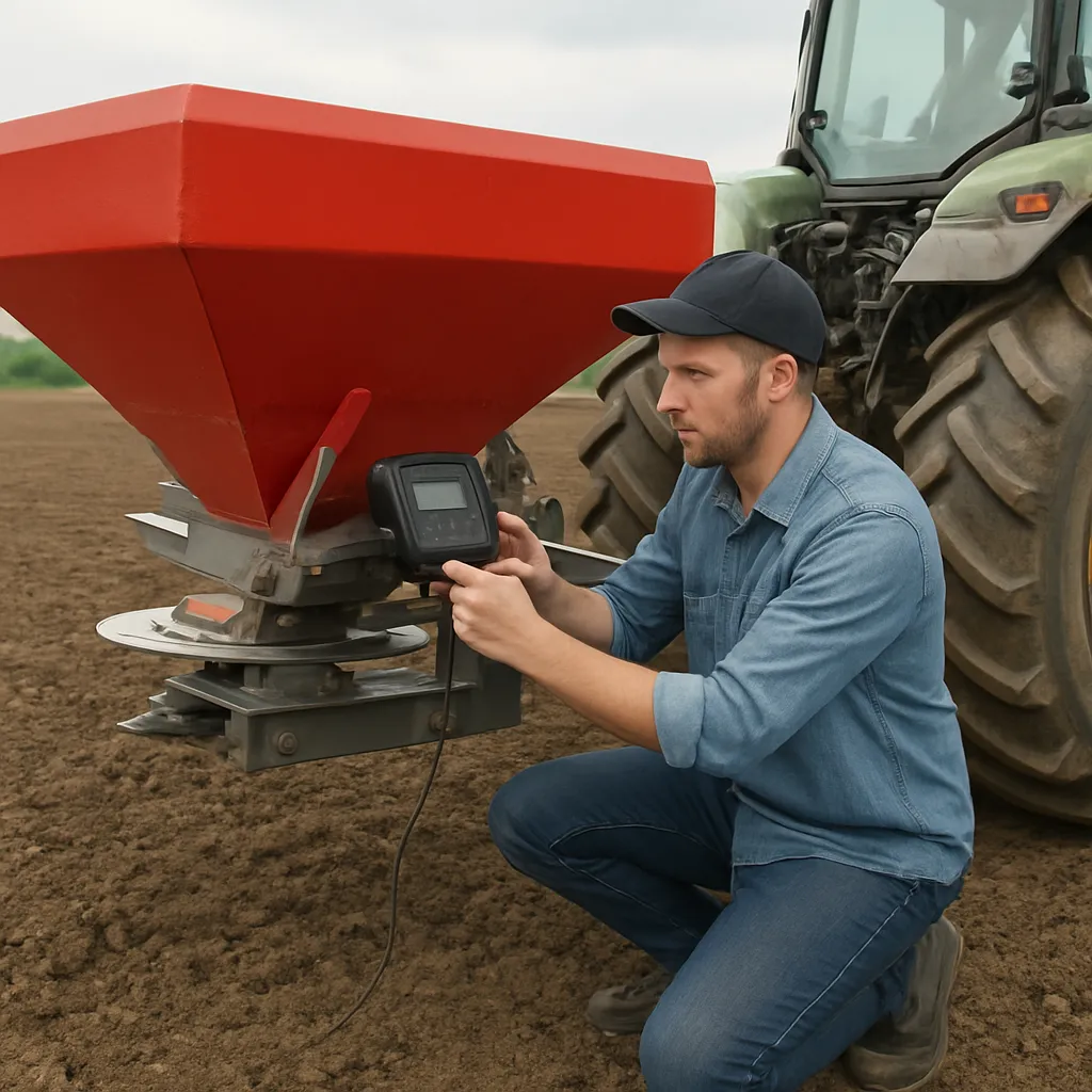 Kalibracja rozsiewacza nawozu krok po kroku