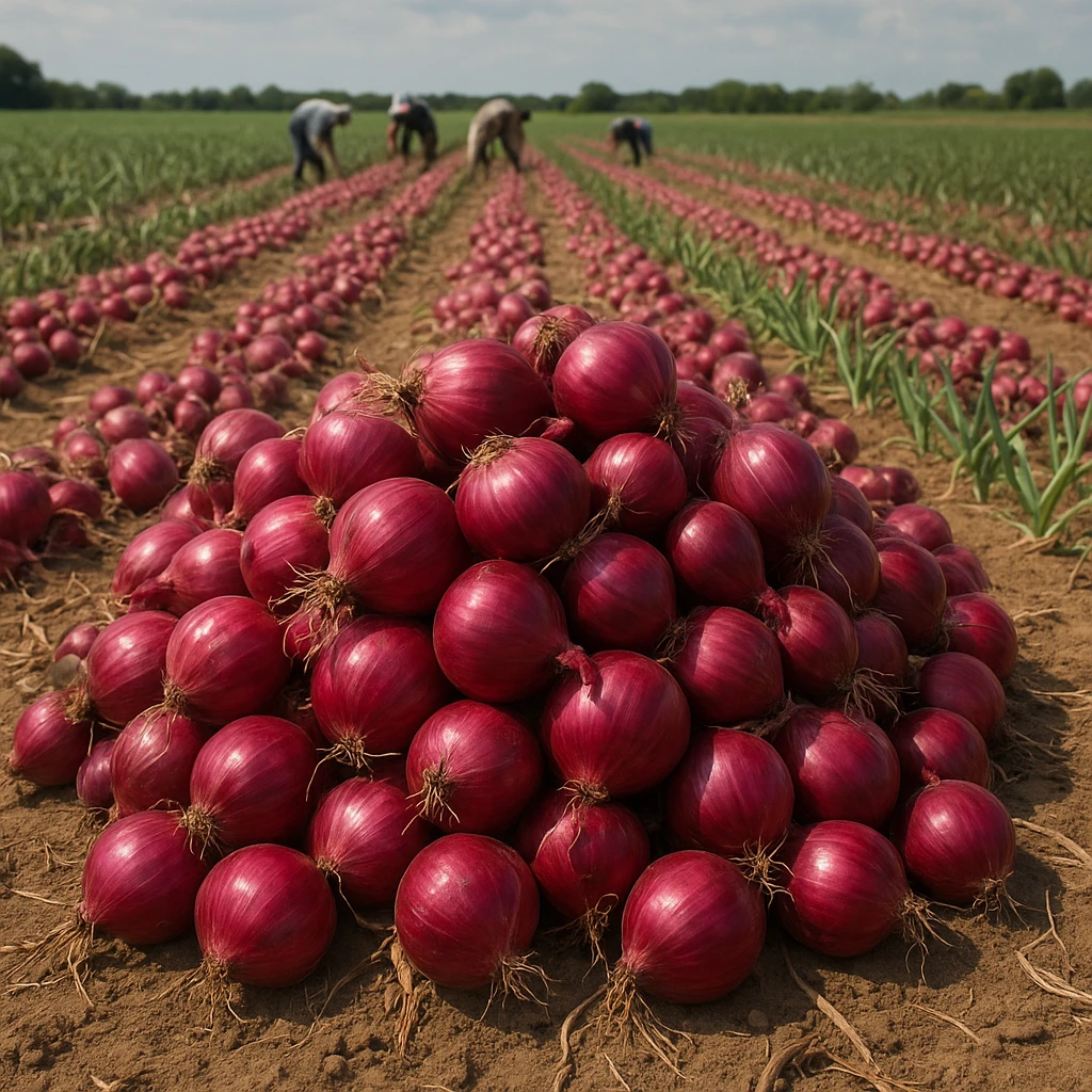 Produkcja cebuli czerwonej na eksport