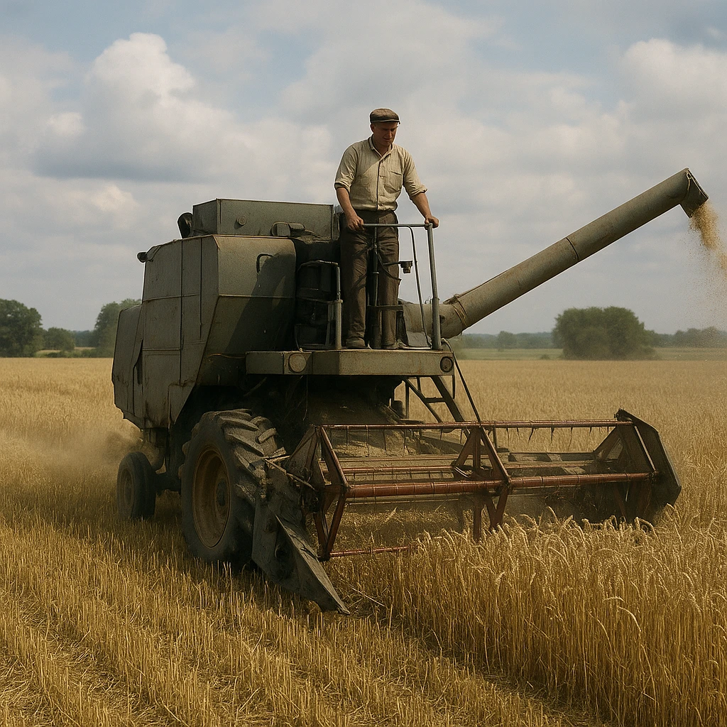 Kiedy po raz pierwszy zastosowano kombajn w Polsce?