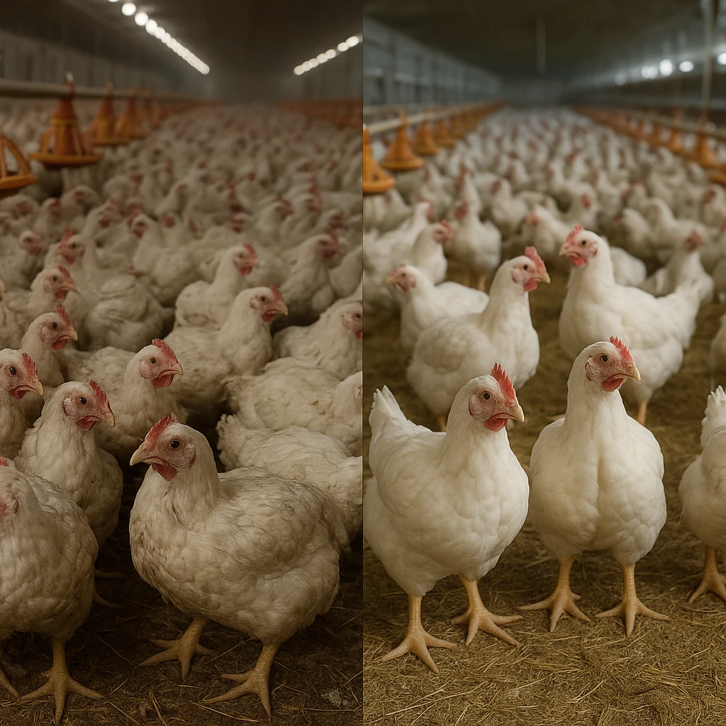 Zagęszczenie drobiu a dobrostan i wyniki tuczu