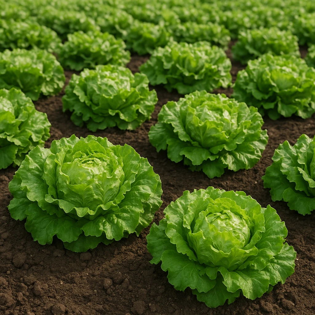 Uprawa sałaty lodowej w gruncie