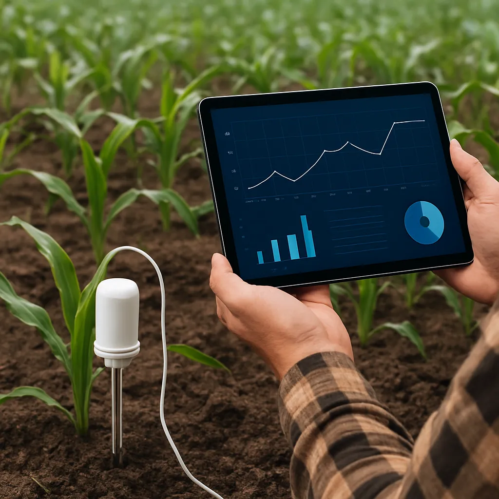 Analiza danych z czujników wilgotności gleby w czasie rzeczywistym