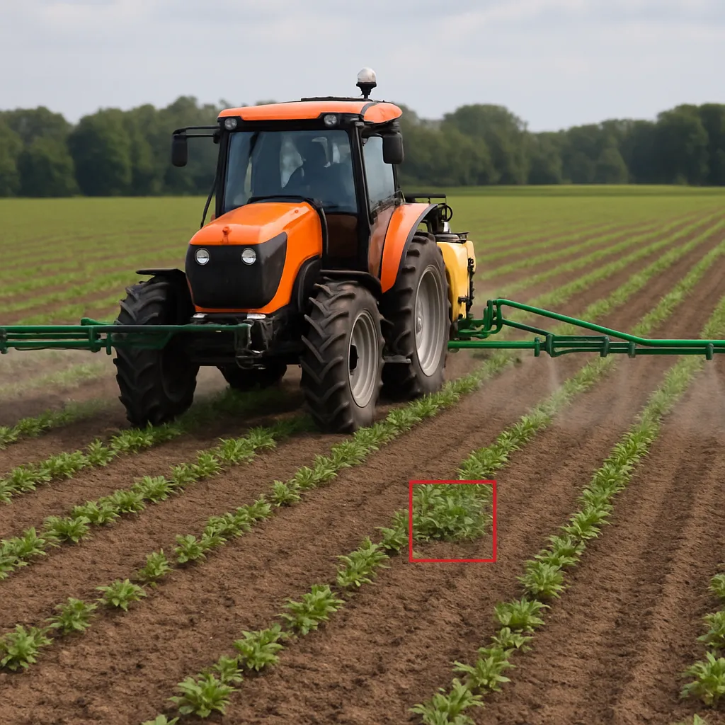 Inteligentne wykrywanie chwastów i oprysk punktowy