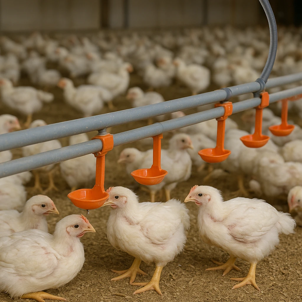 Systemy pojenia kropelkowego w drobiarstwie