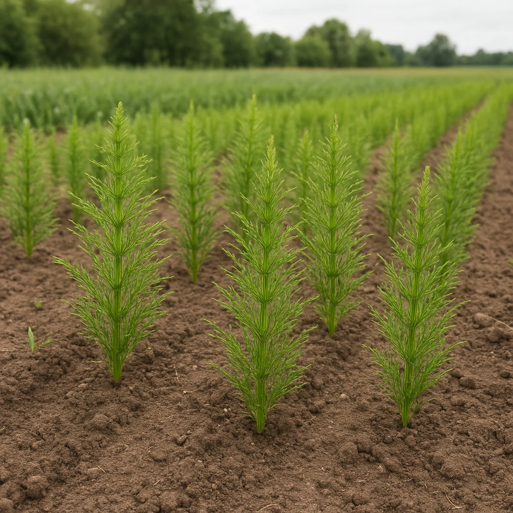 Skrzyp polny jako surowiec zielarski – kontrolowana uprawa zamiast zbioru dzikiego