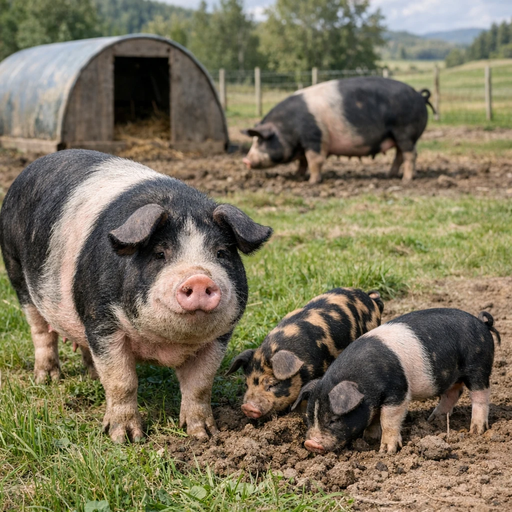 Idaho Pasture Pig – Sus scrofa domesticus – trzoda chlewna