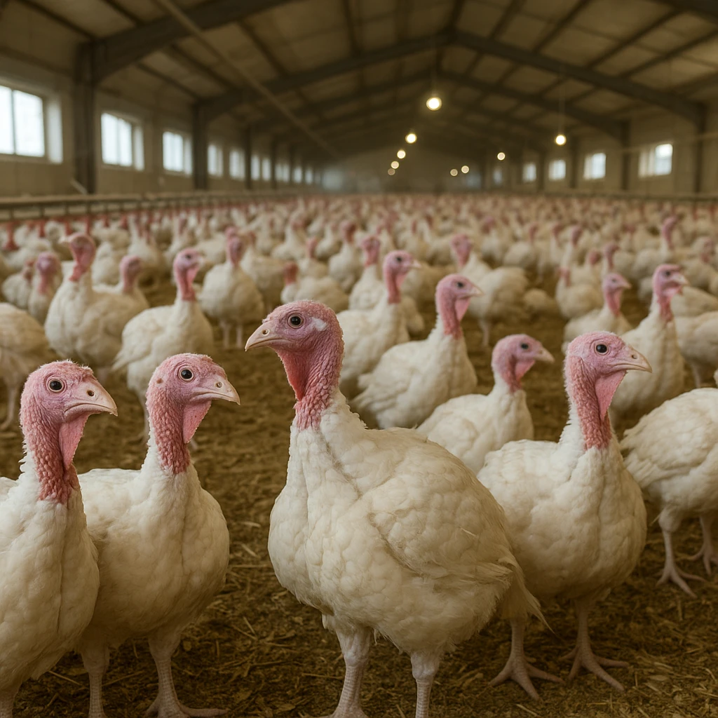 Dobrostan indyków w dużych halach produkcyjnych