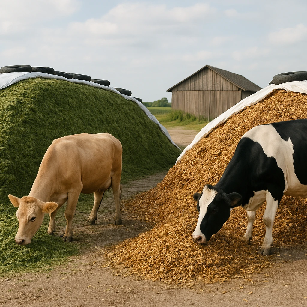 Sianokiszonka czy kiszonka z kukurydzy – co wybrać w gospodarstwie?
