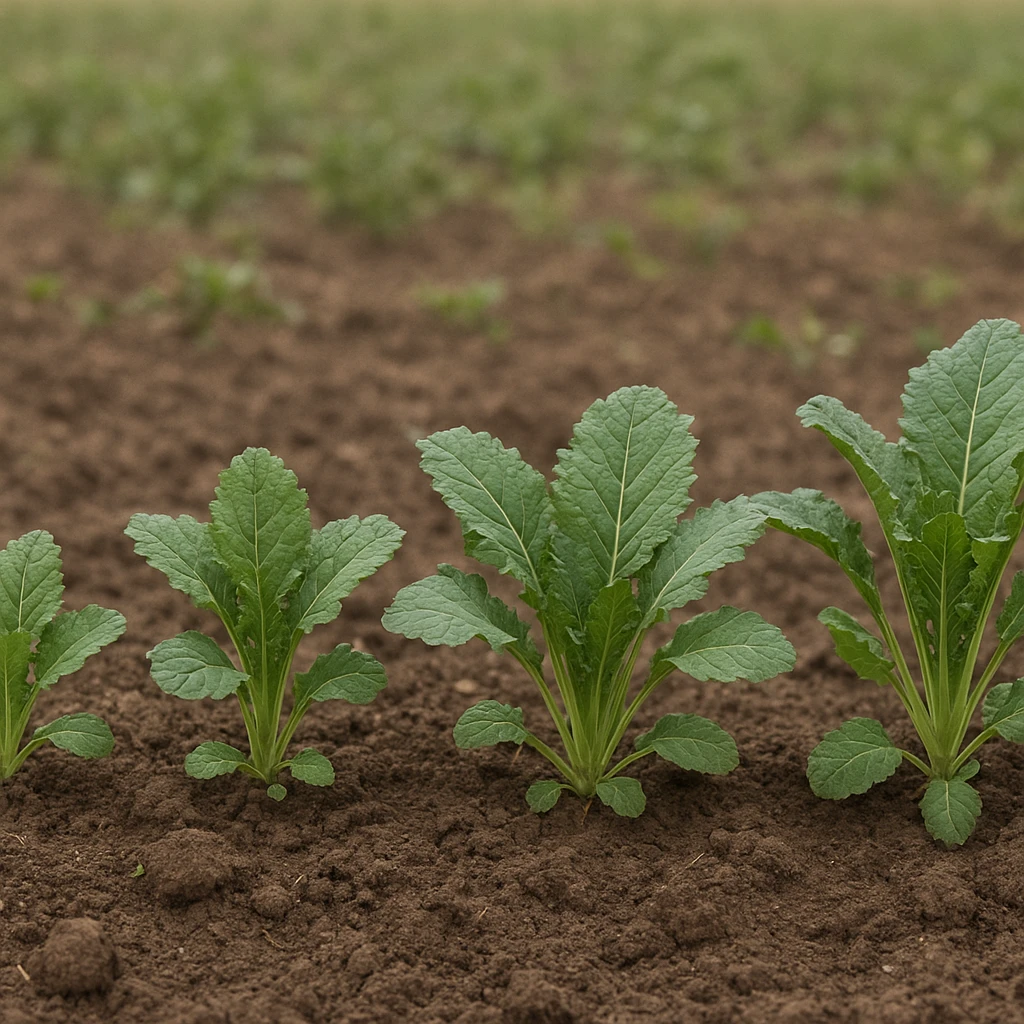 Wpływ terminu siewu na rozwój rozety jesienią