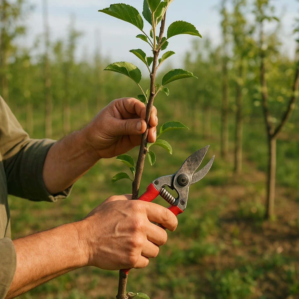 Cięcie formujące młodych drzew owocowych