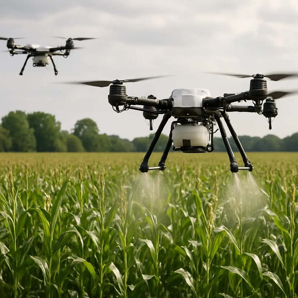 Drony rolnicze w walce z omacnicą prosowianką