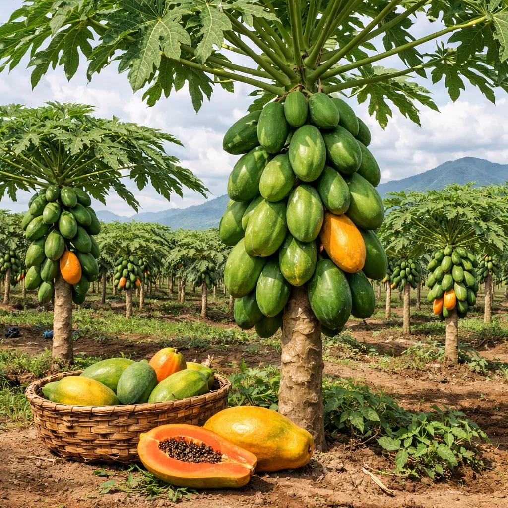 Papaja właściwa – Carica papaya (roślina sadownicza)