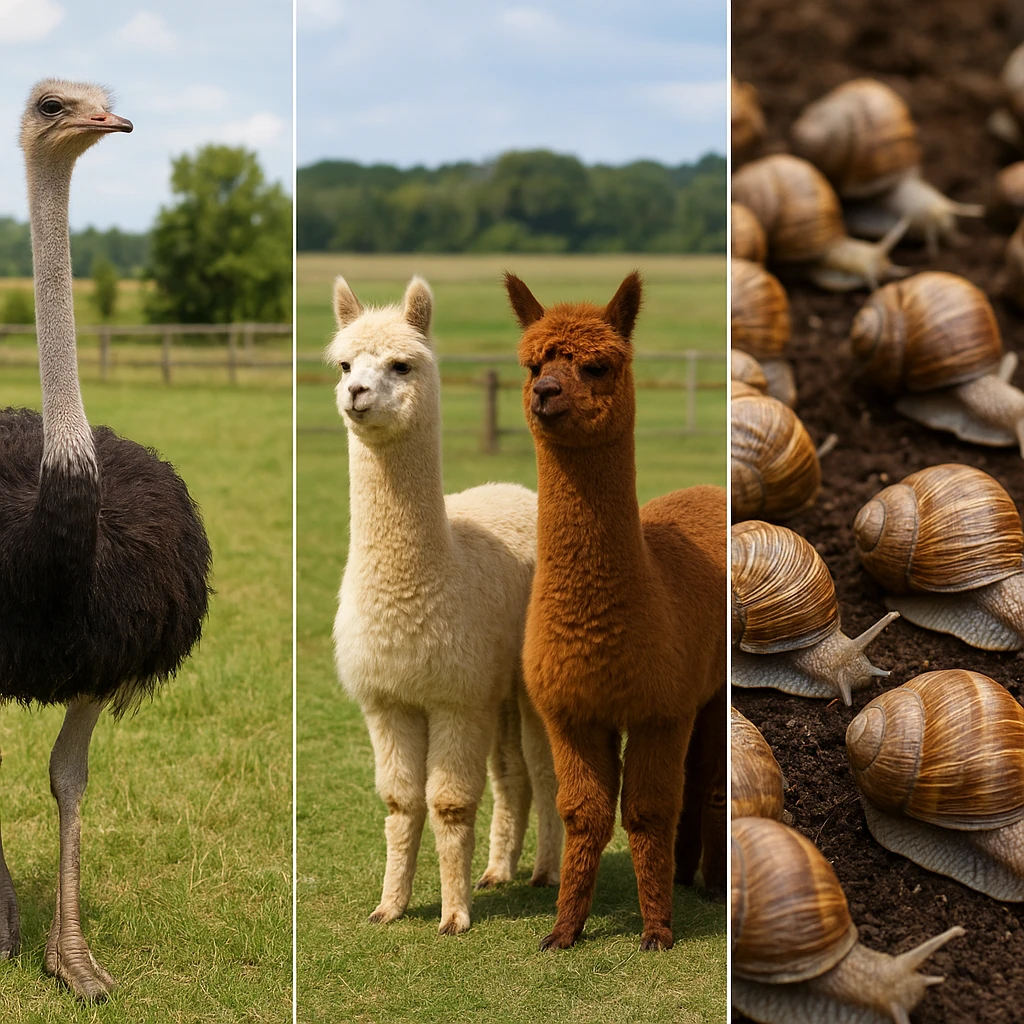 Najbardziej nietypowe hodowle w Polsce – strusie, alpaki, ślimaki
