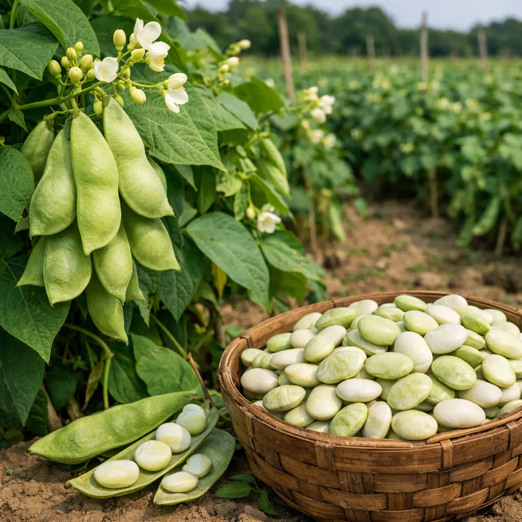 Fasola lima – Phaseolus lunatus (roślina strączkowa)