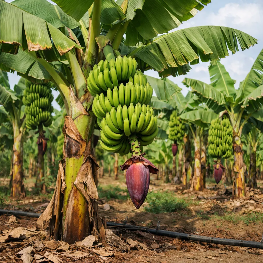 Banan zwyczajny – Musa ×paradisiaca (roślina sadownicza)