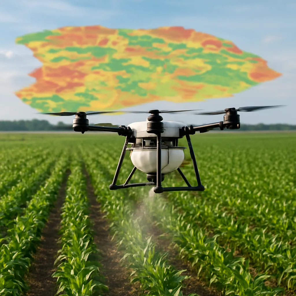 Zmienna aplikacja nawozów dzięki mapom z drona