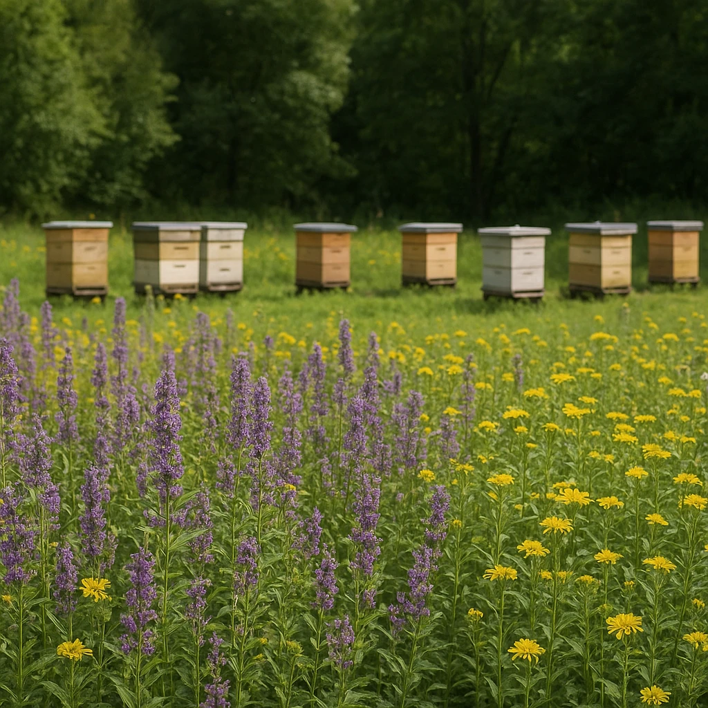 Zioła miododajne – jak połączyć plantację z pasieką