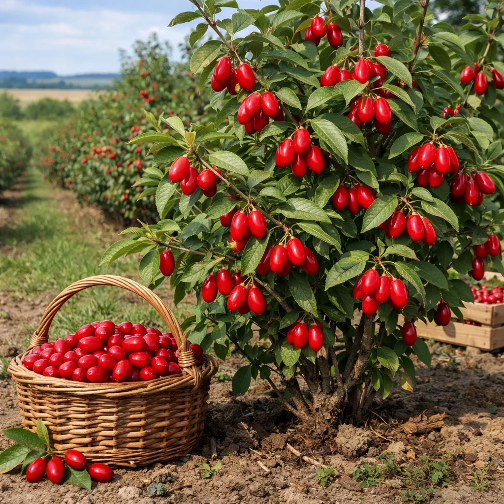 Dereń jadalny – Cornus mas (roślina sadownicza)