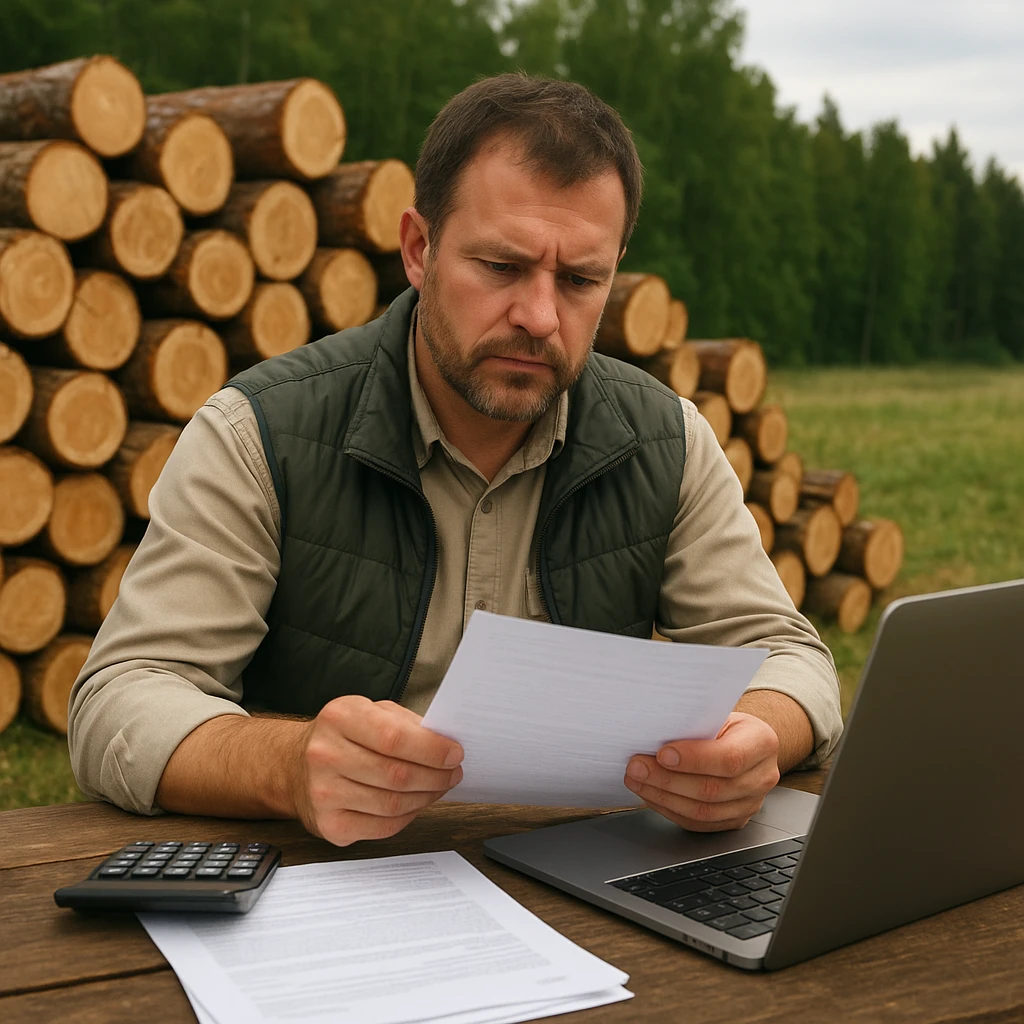 Sprzedaż drewna z własnego lasu – jak rozliczyć podatek