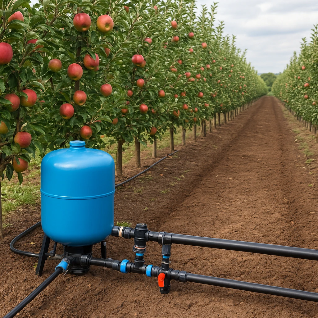 Zarządzanie fertygacją w sadach jabłoniowych