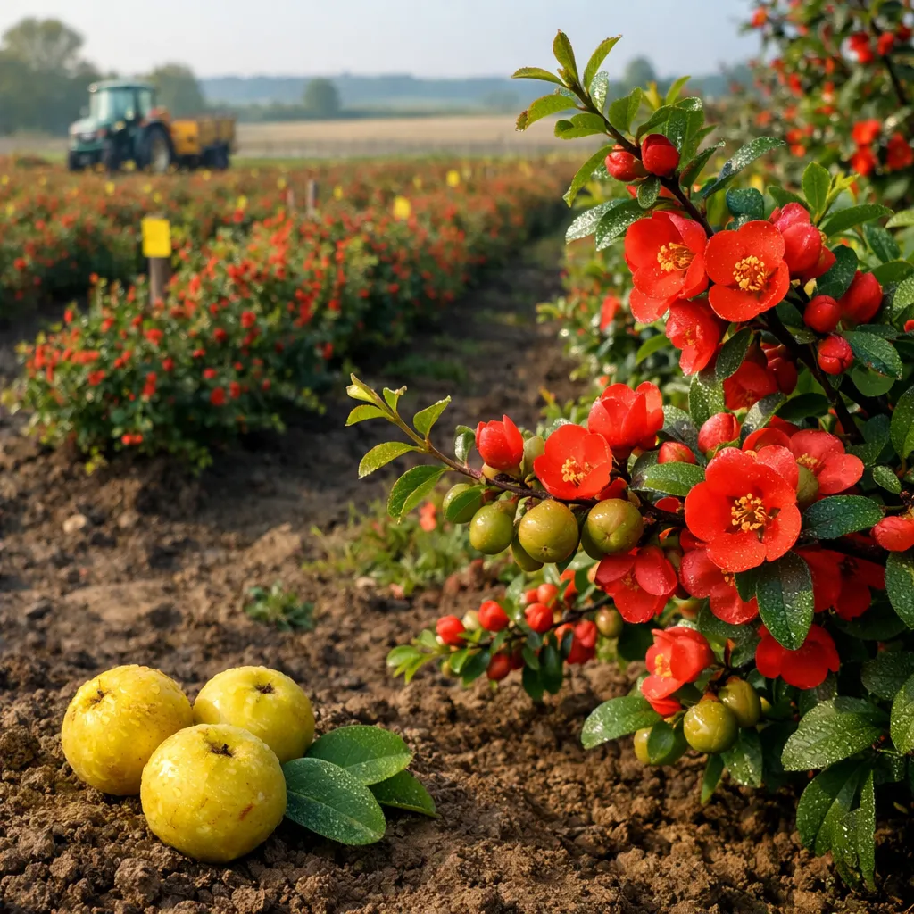 Pigwowiec japoński – Chaenomeles japonica (roślina sadownicza)