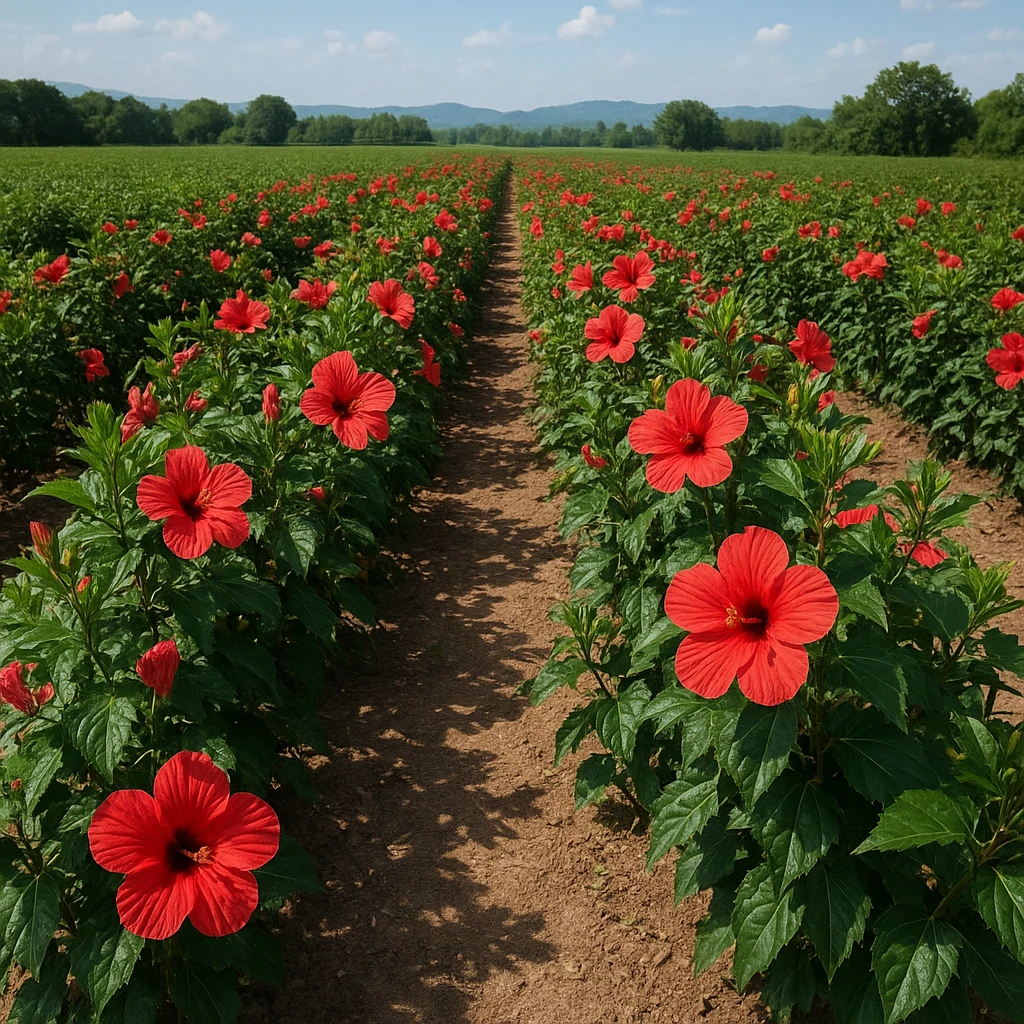 Plantacja hibiskusa – wymagania i rynek herbat owocowych