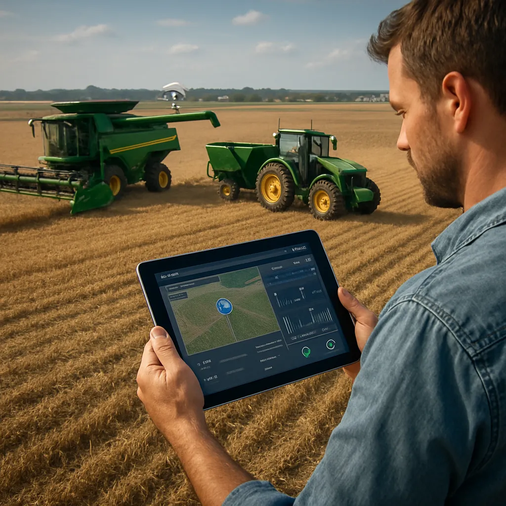 Zarządzanie flotą maszyn rolniczych przez telemetrię