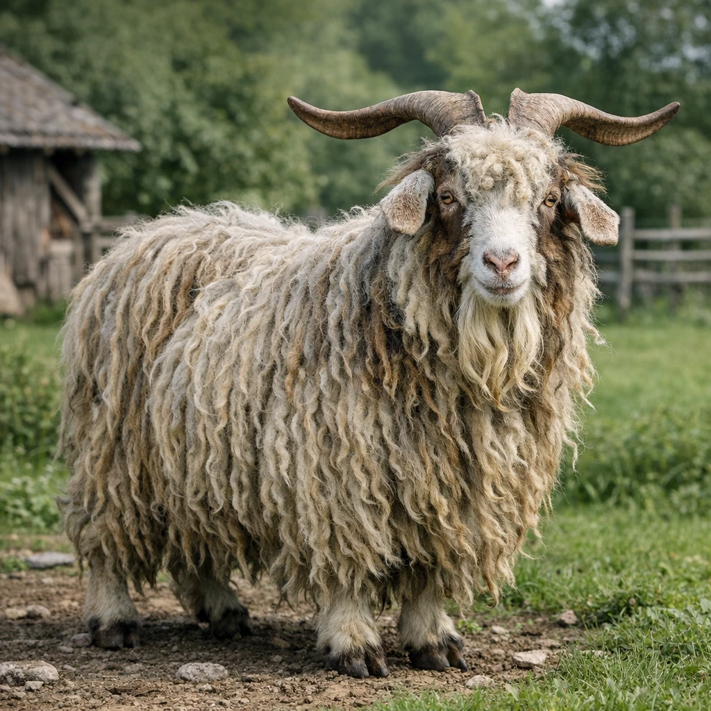 Poitou – Capra hircus – koza wełnista