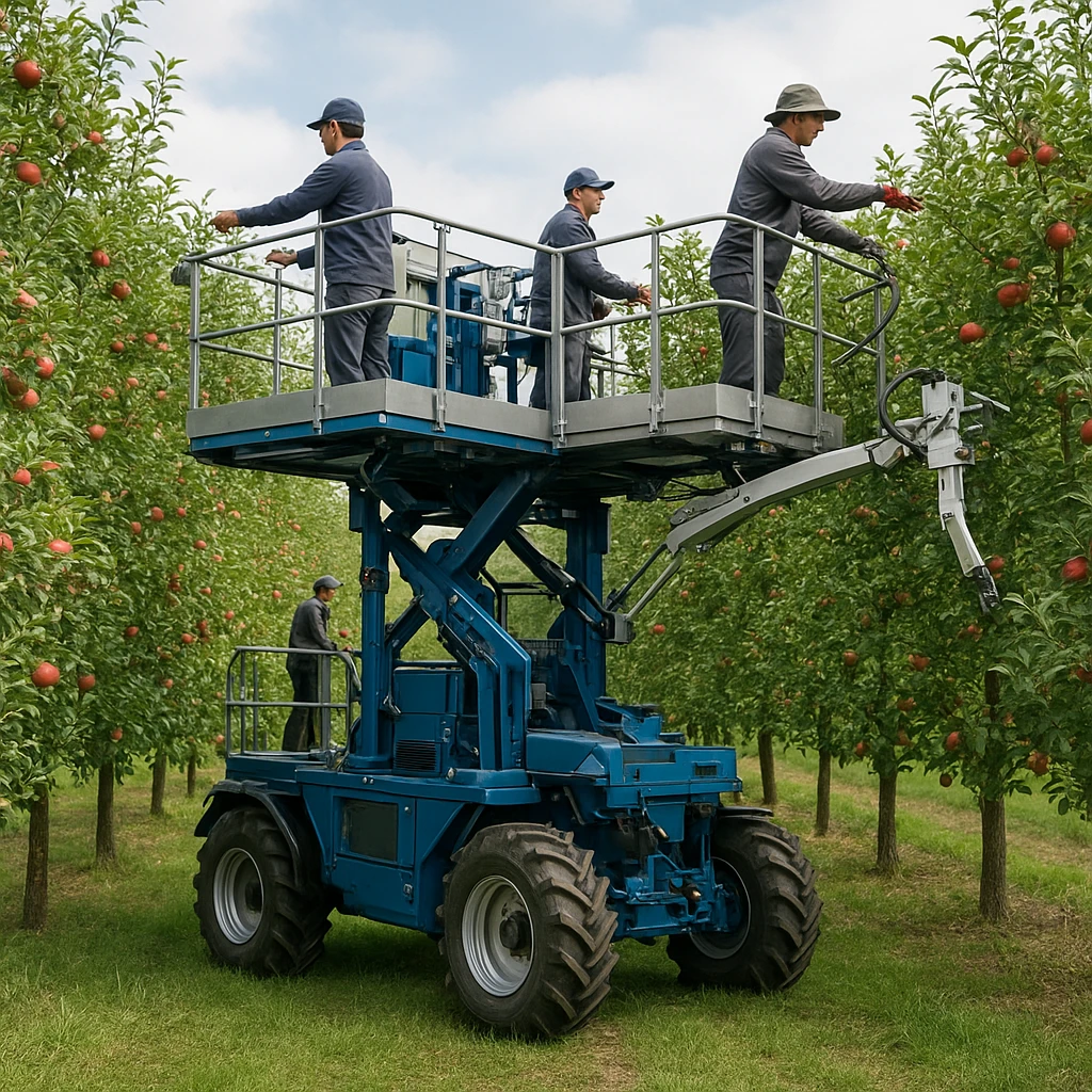 Nowoczesne platformy sadownicze do zbioru i cięcia