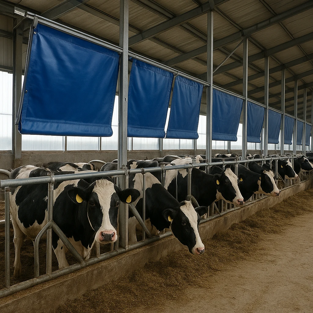 Systemy kurtyn bocznych w oborach