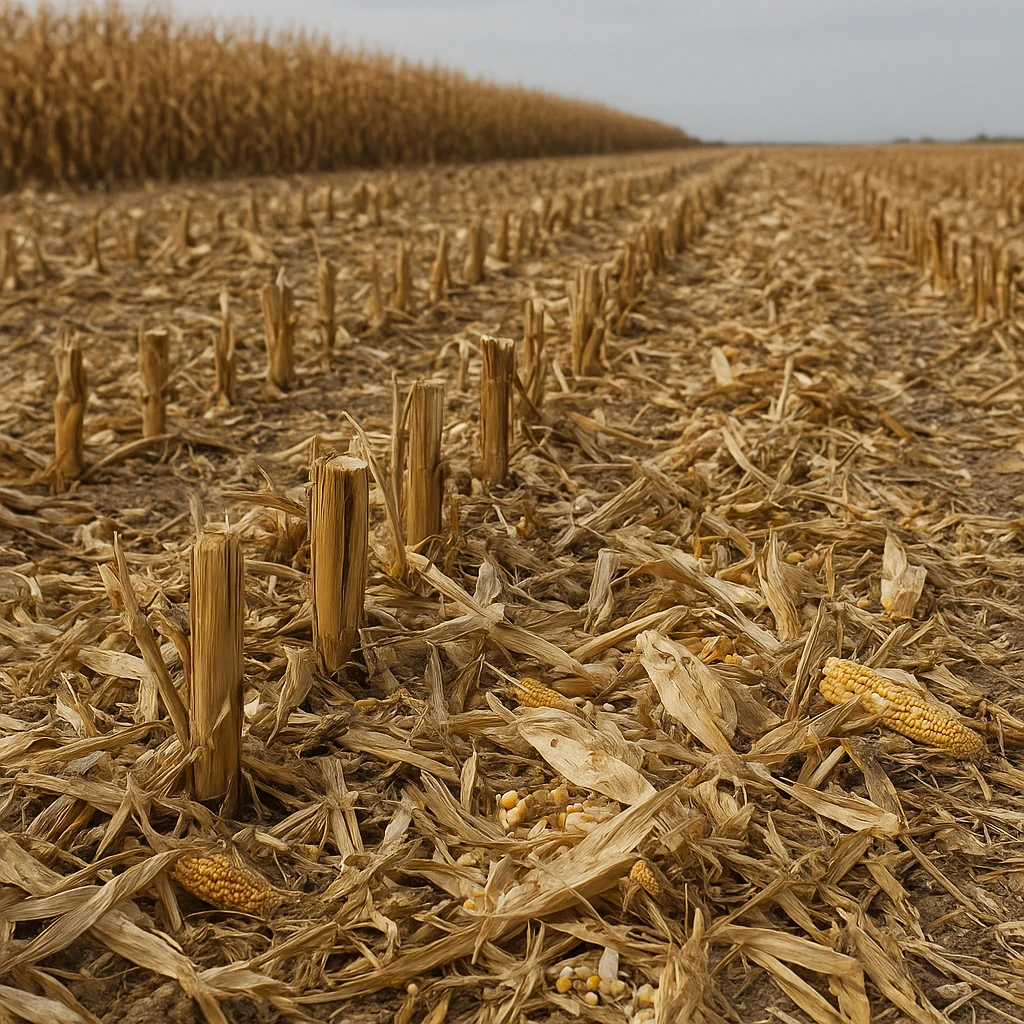 Resztki pożniwne kukurydzy – jak efektywnie je zagospodarować