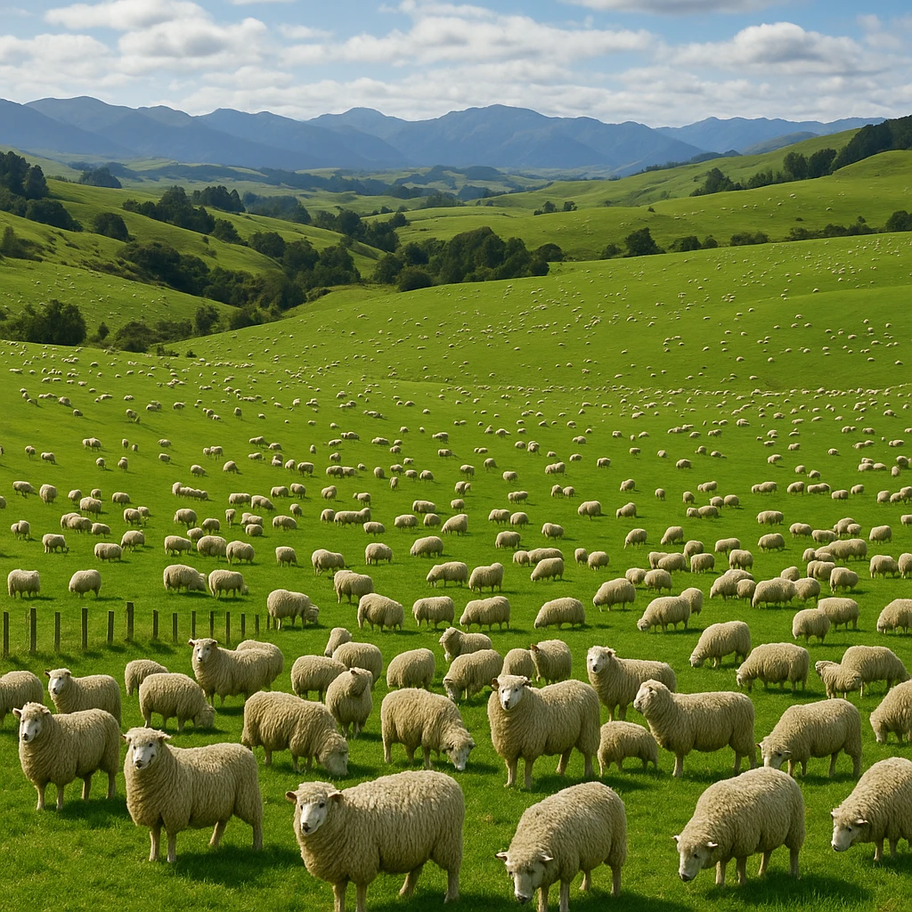 Największe farmy owiec w Nowej Zelandii