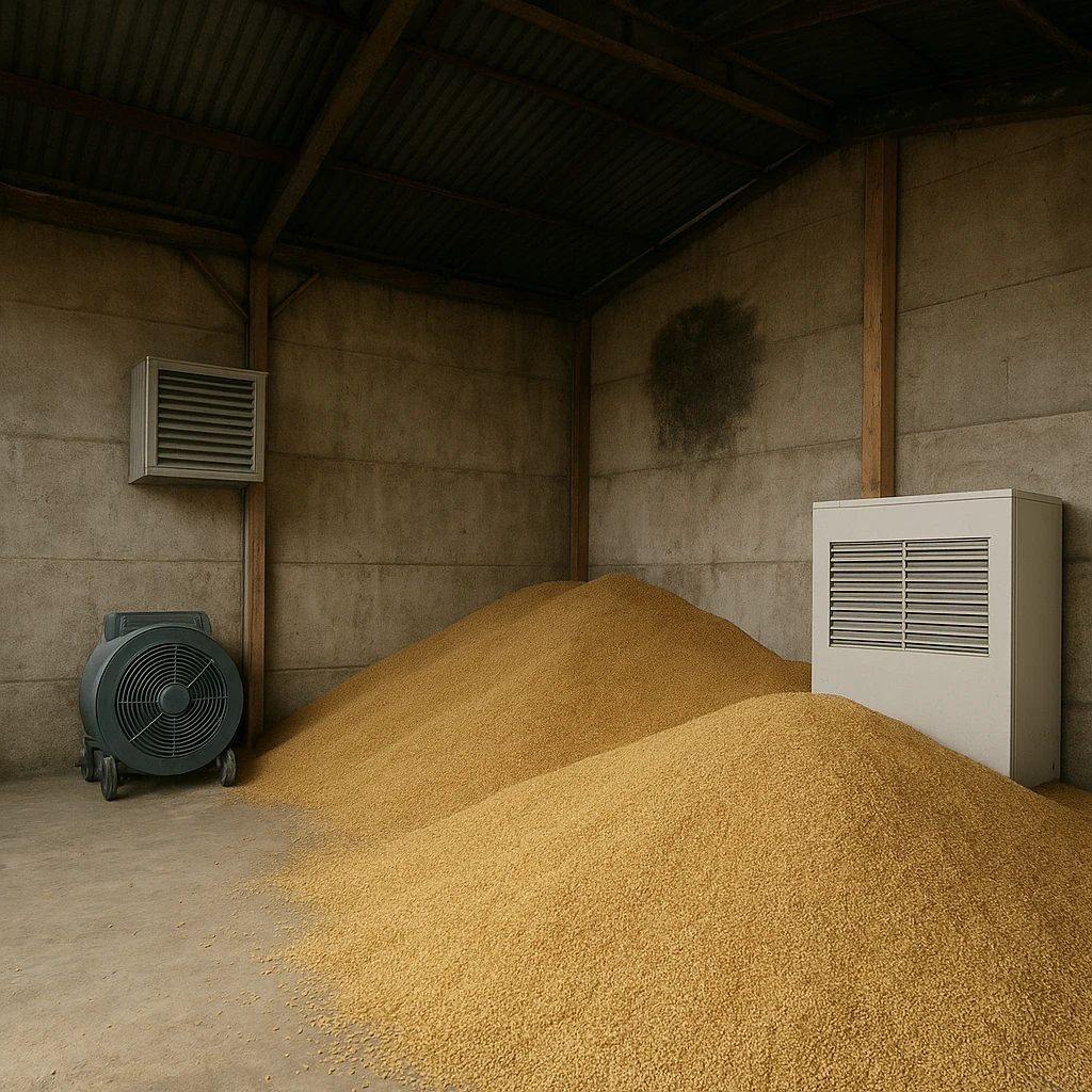 Jak zapobiegać rozwojowi pleśni w magazynie zboża