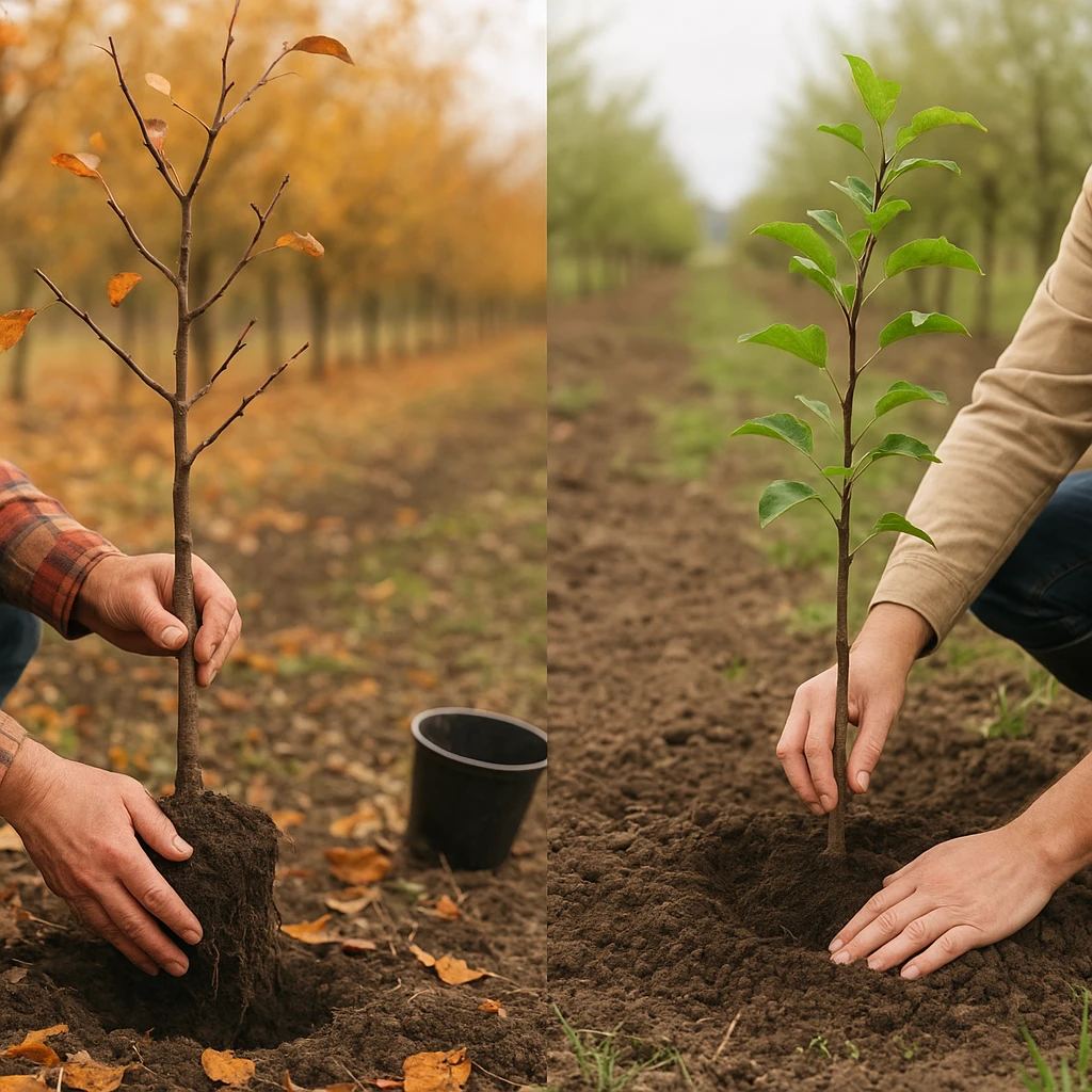Sadzenie drzew owocowych jesienią czy wiosną – co wybrać