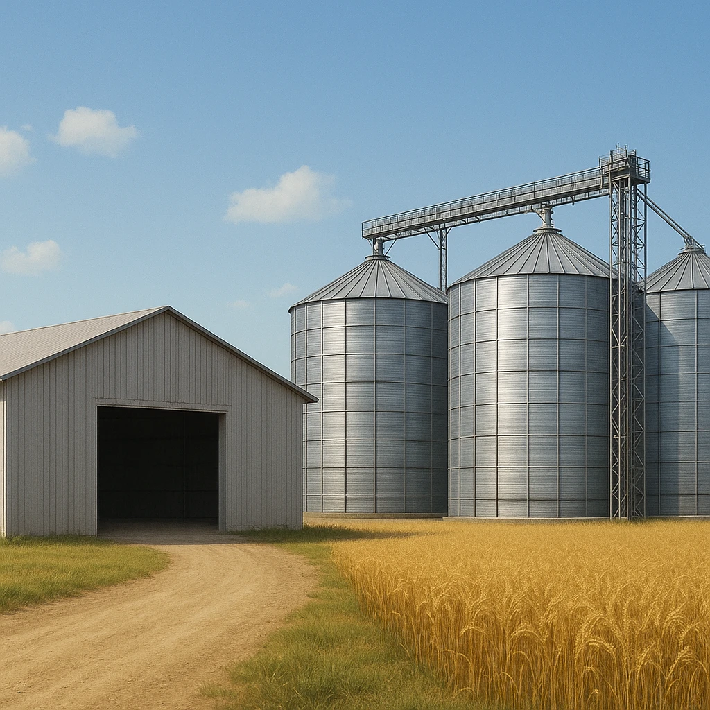 Porównanie magazynów płaskich i silosów zbożowych