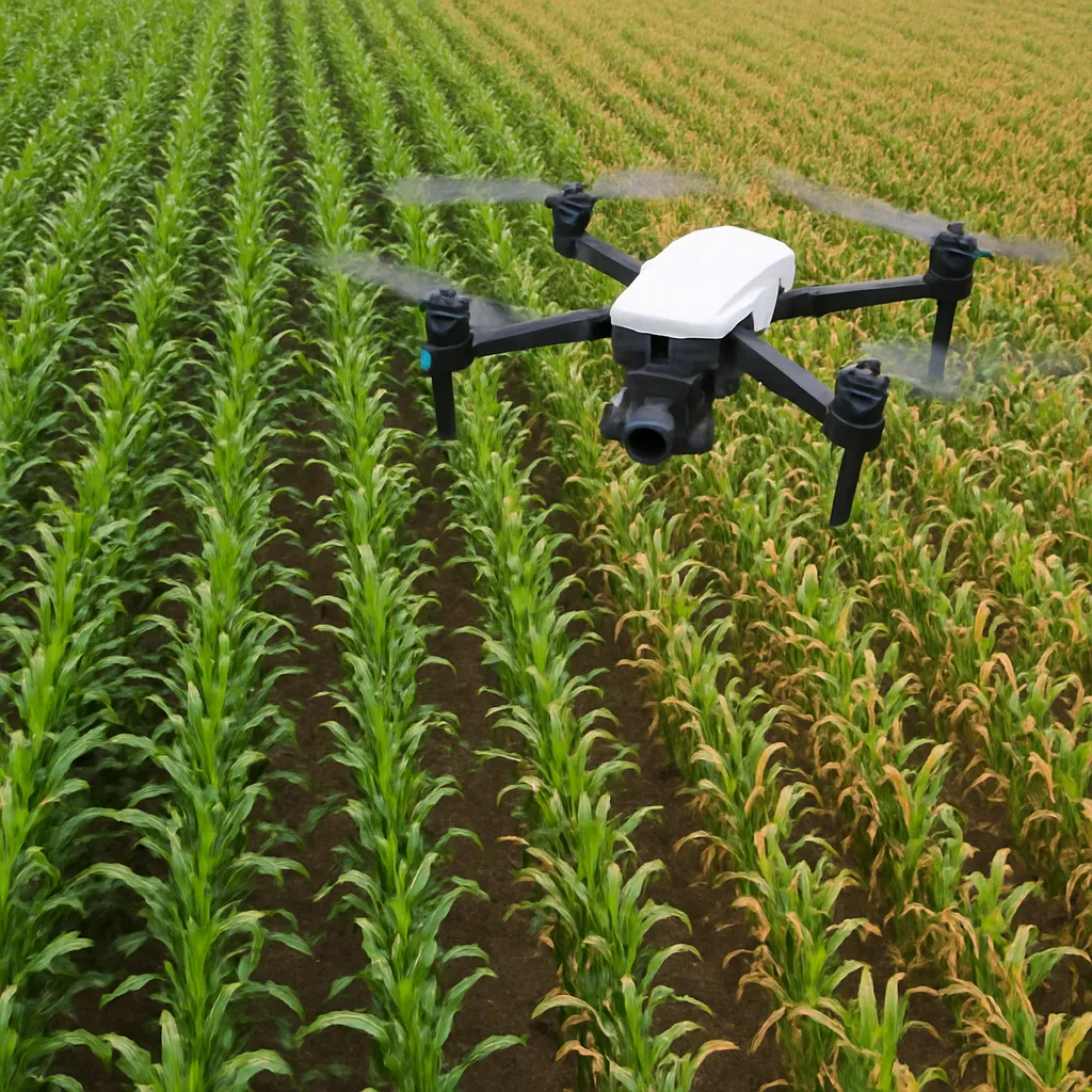 Monitoring kukurydzy z powietrza – wykrywanie niedoborów azotu