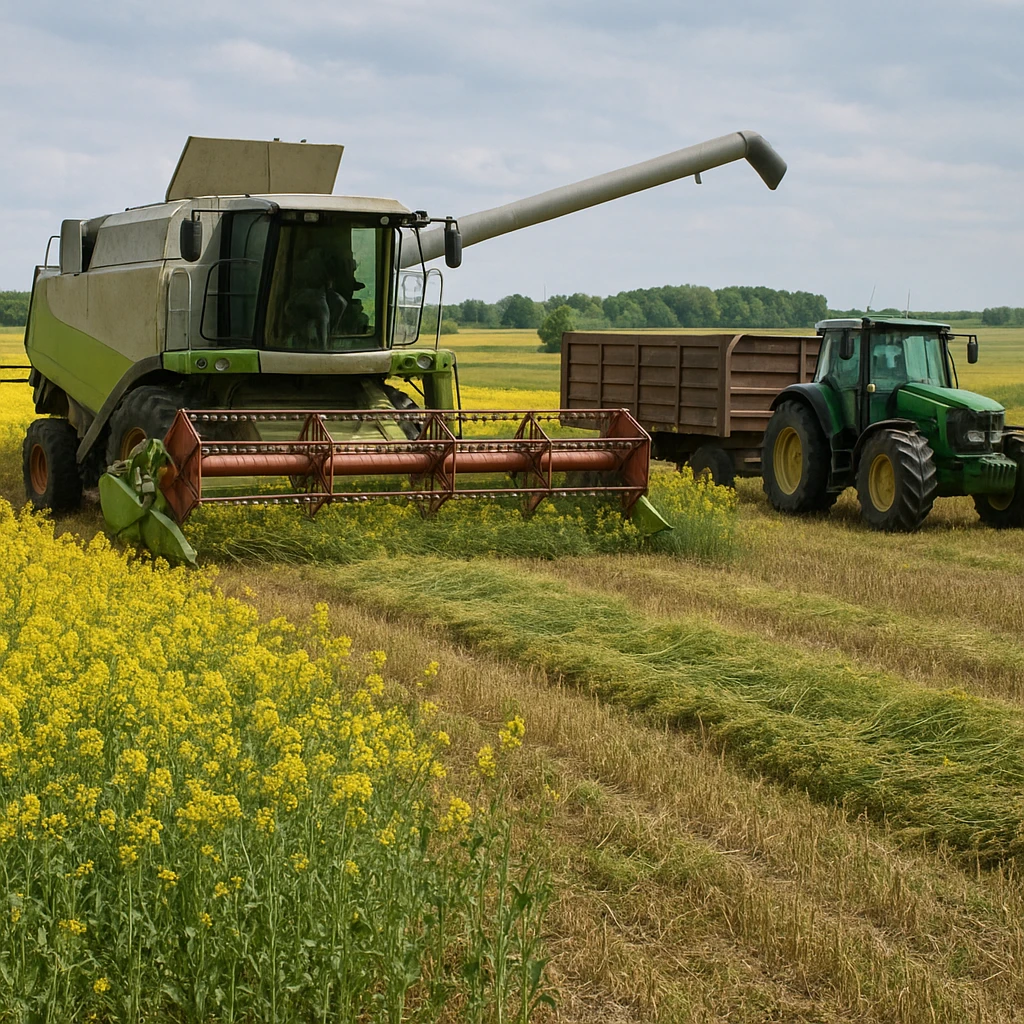 Zbiór rzepaku – kiedy desykacja ma sens