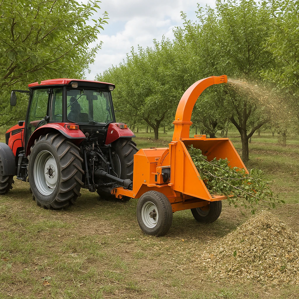 Maszyny do cięcia i rozdrabniania gałęzi w sadzie