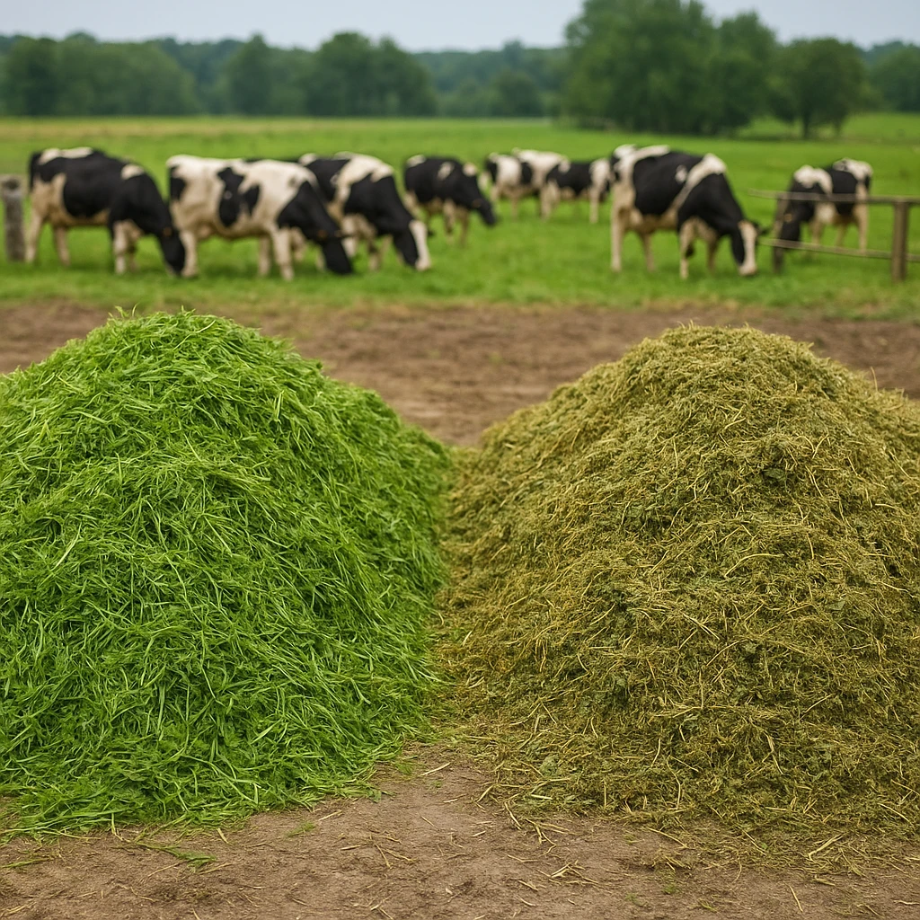 Kiszonka z traw czy lucerny – co lepsze dla przeżuwaczy?