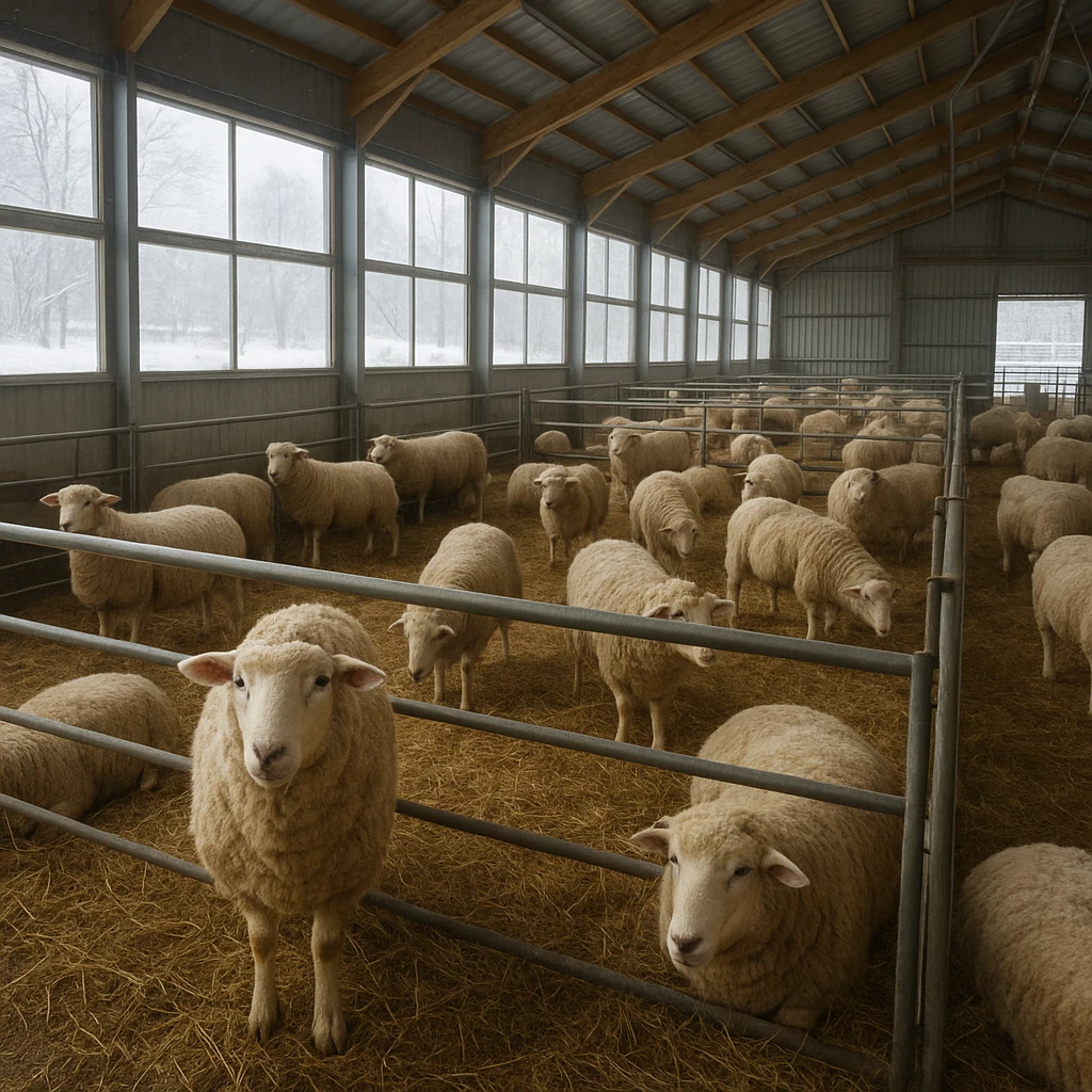 Dobrostan owiec w budynkach zimowych