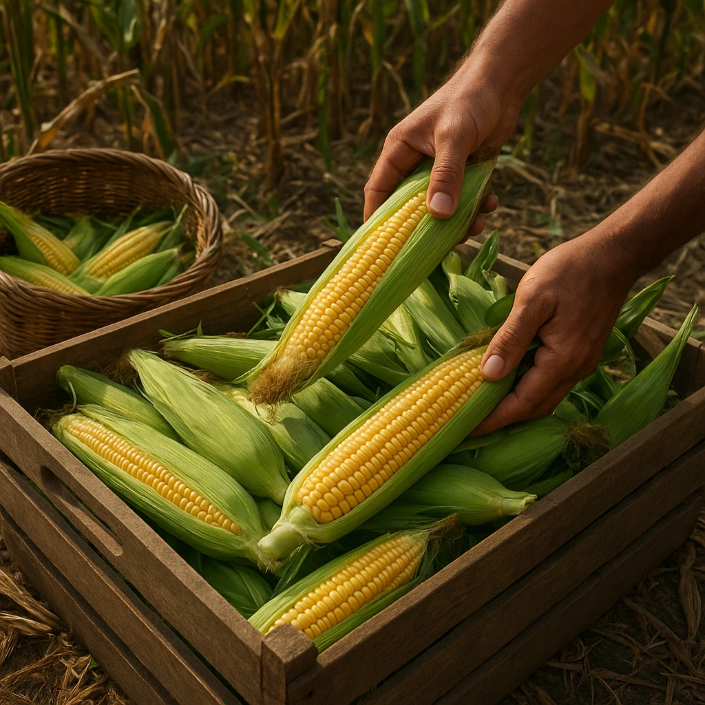 Zbiór i przechowywanie kukurydzy cukrowej
