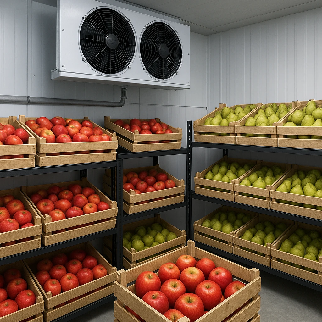 Przechowalnie owoców – warunki temperatury i wilgotności